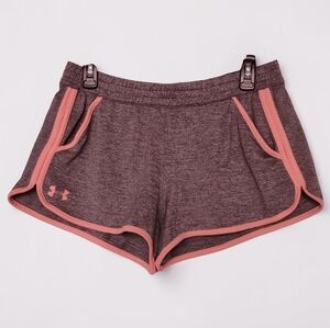 Under Armour Women's Charcoal and Coral Athletic Shorts